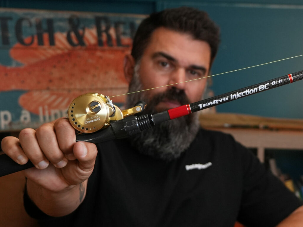 Ensemble canne Tenryu moulinet Shimano pêche brochet automne