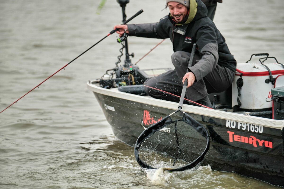 Pêche verticale sandre bateau