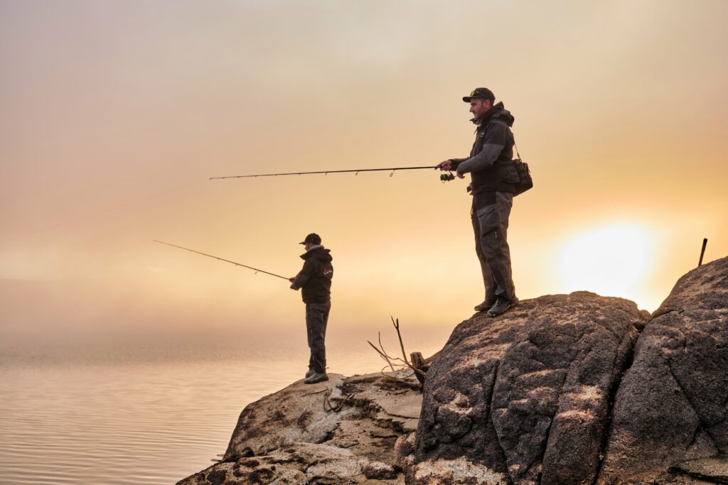 pêche linéaire rocher soleil