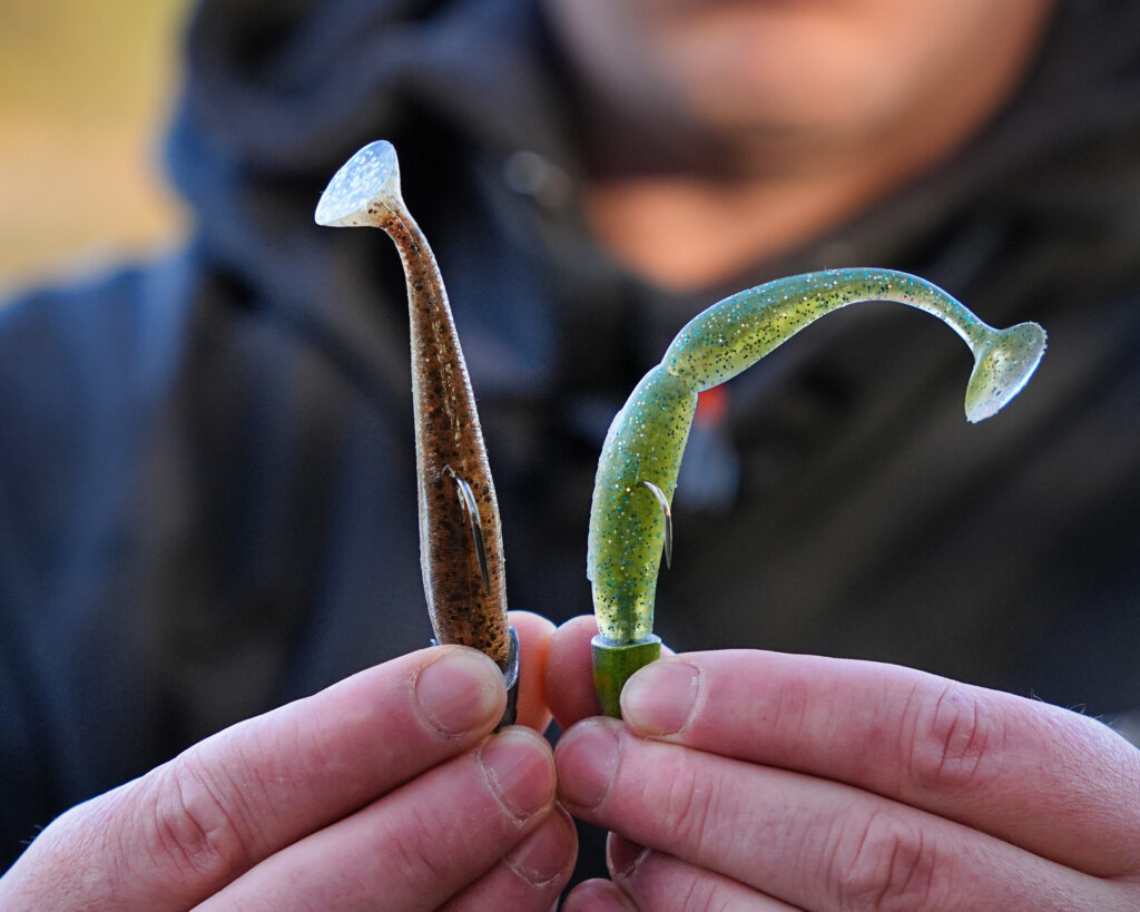 leurre pêche sandre nitro shad spindle worm