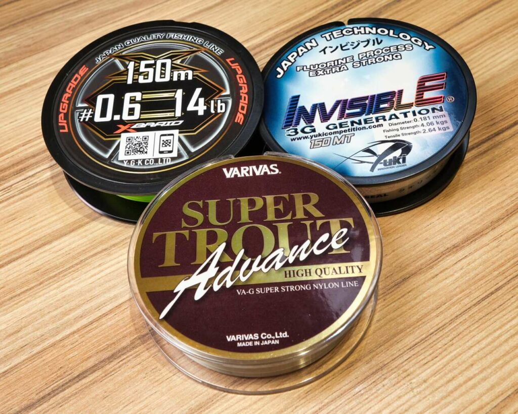 Nylon tresse fluorocarbone pêcher truite