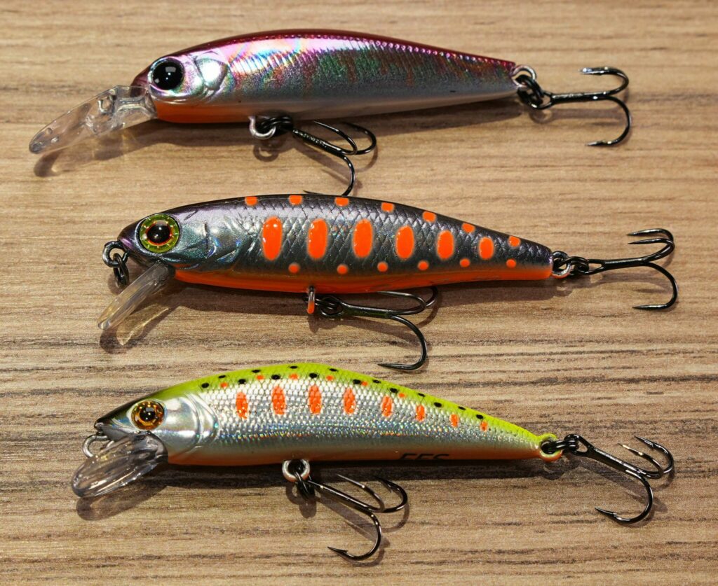 Pêcher truite poisson nageur