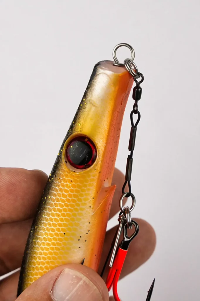 Montage brochet leurre souple Shallow Rig