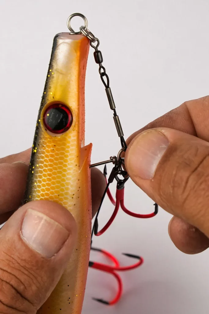 Montage brochet leurre souple Shallow Rig