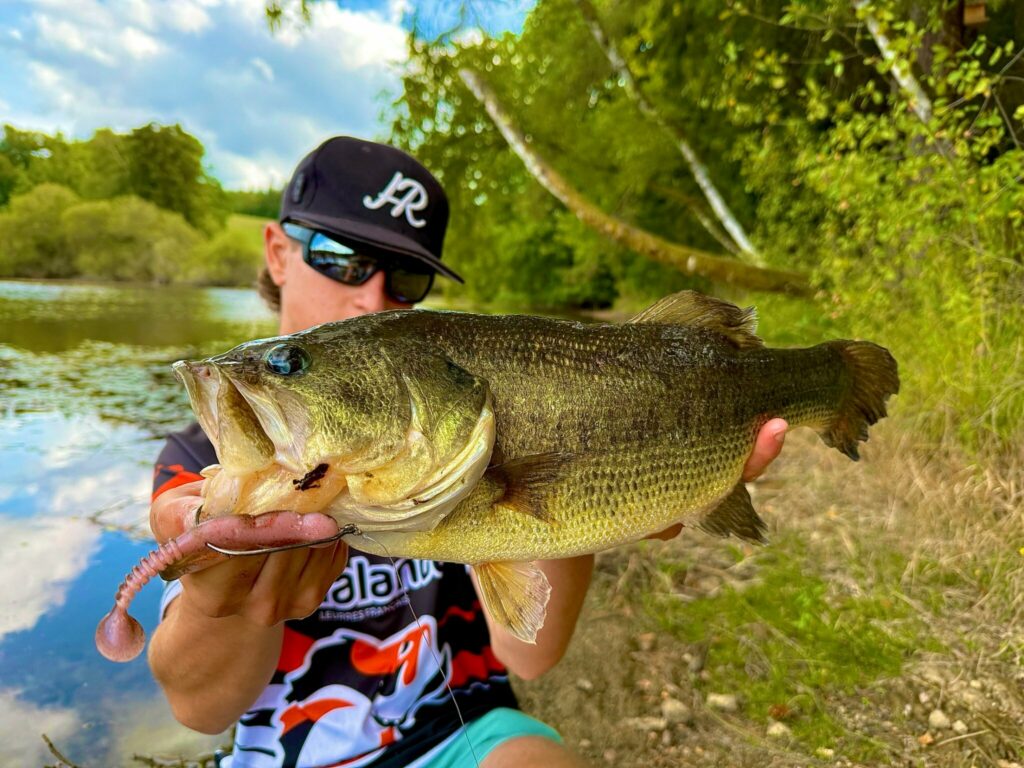 Black-bass de 47 cm pris par Louis